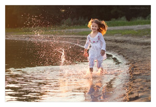 Лужи осенью