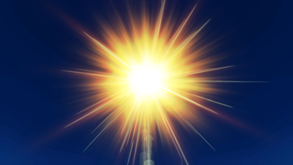 Красивое солнце