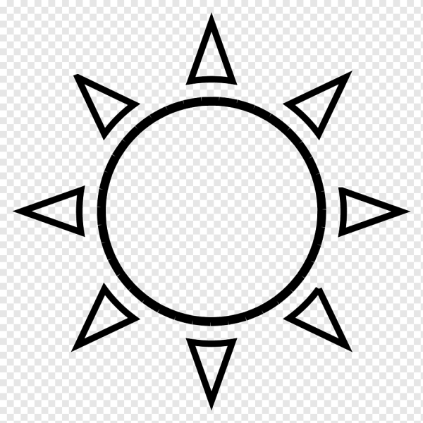 Солнце черно белое