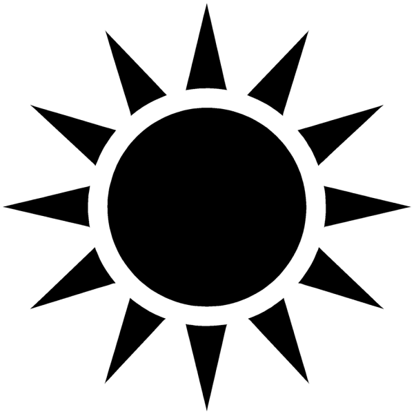 Солнце черно белое