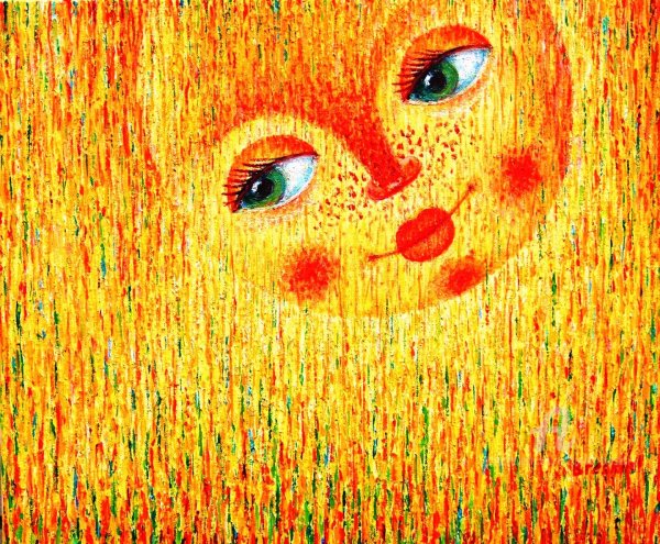 Солнце живопись