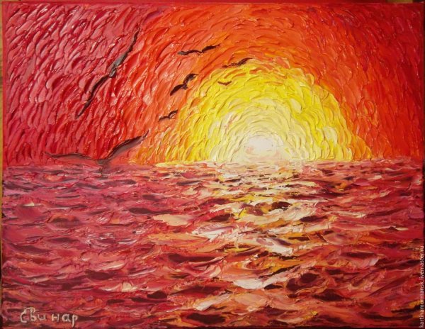 Оранжевая картина