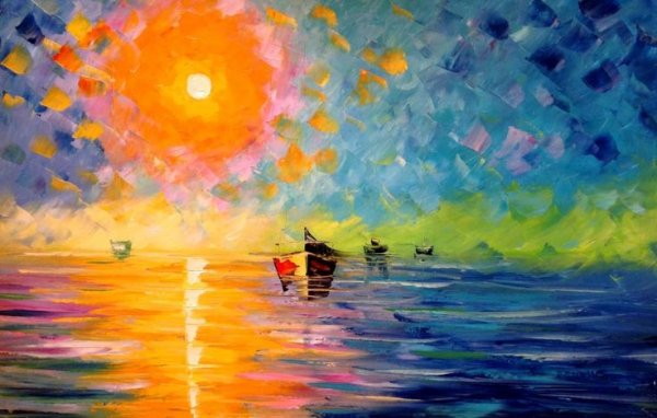 Восход картины живопись