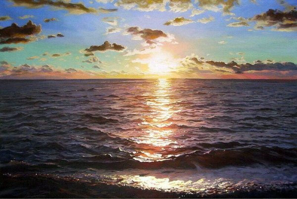 Художник Александр Порфирьевич Самохвалов Сумерки. 2015