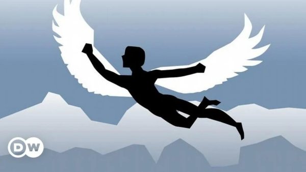 Рисуем человека с крыльями Икар