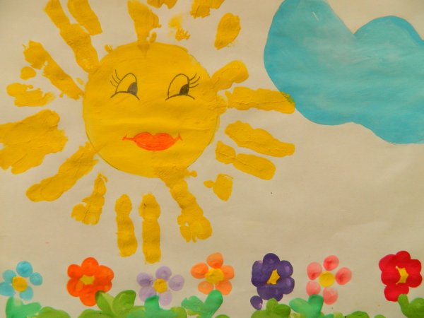 Детские работы на тему солнце