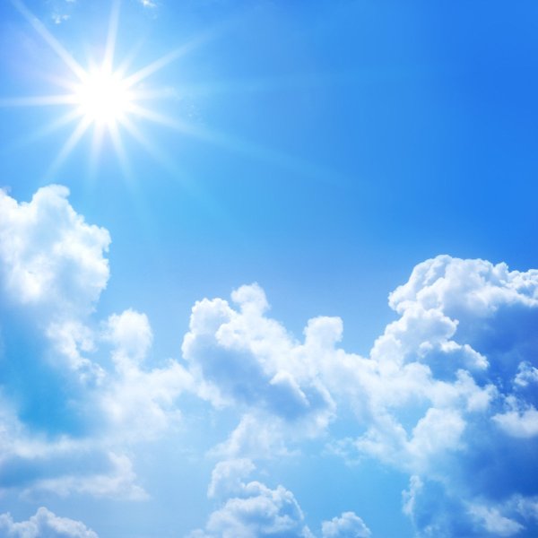 Фон небо солнце