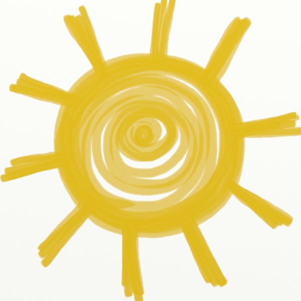 Солнышко в руках ребенка