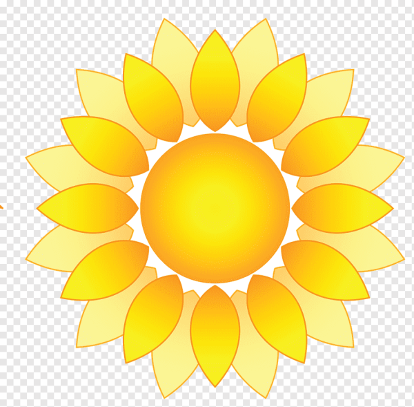 Смайлик солнце на желтом фоне