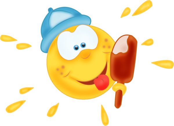 Смайлики летние Веселые