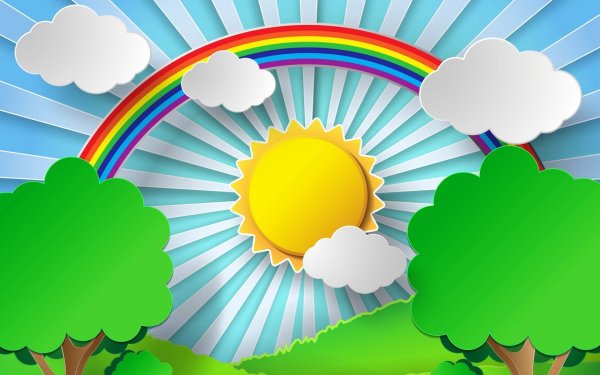 Солнышко с облаками