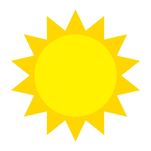 Солнце нарисованное