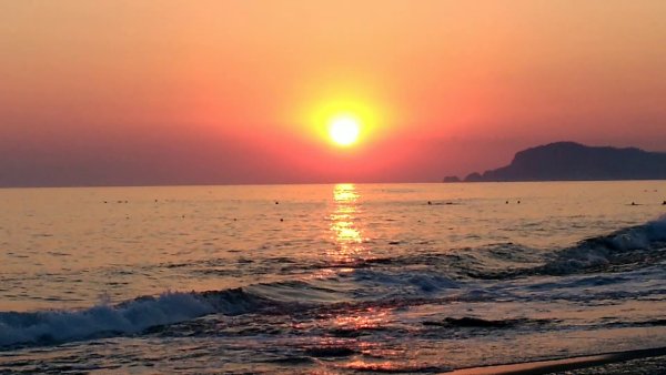 Море Аланья Клеопатра закат