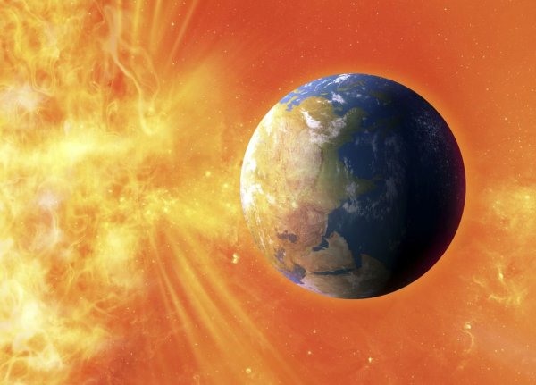 Восход солнца в космосе