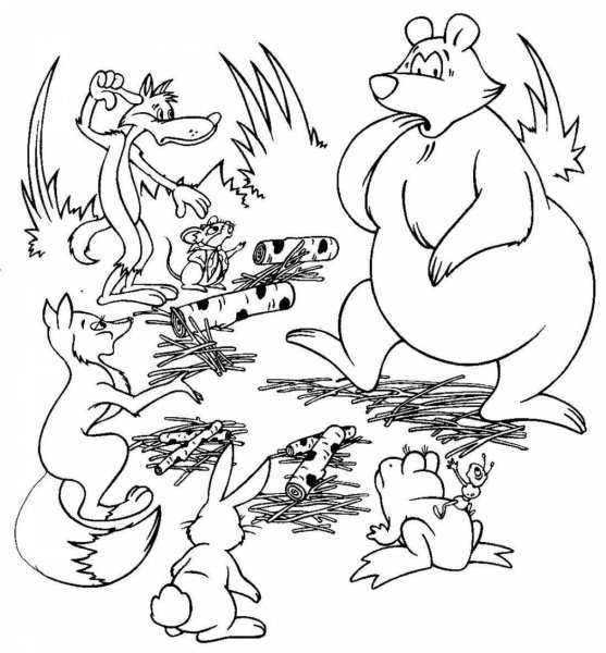 Корней Чуковский Бармалей раскраска