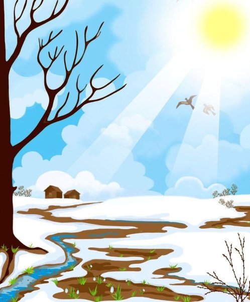 Тающий снег