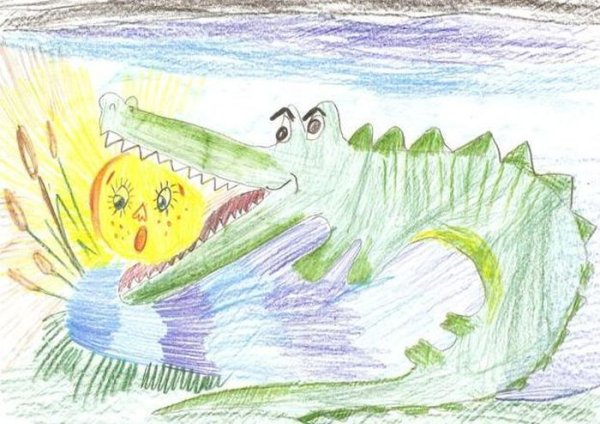 Крокодил Чуковский краденое солнце