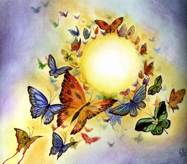 Солнышко улыбается