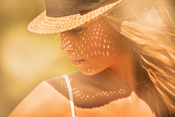 Солнцезащитный крем на теле