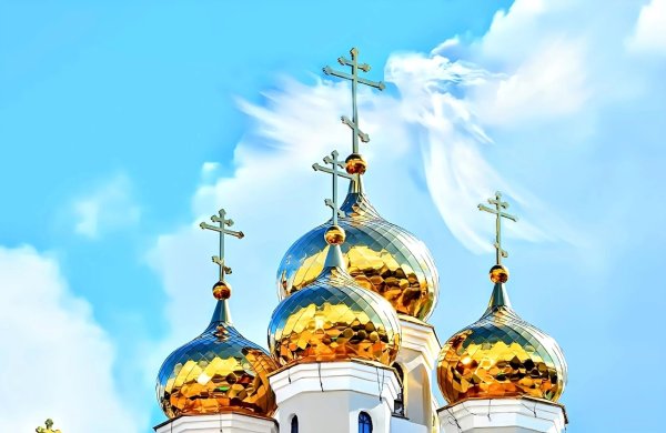 Новгород храм золотые купола