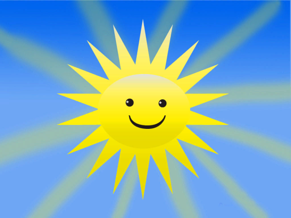 Солнце улыбается