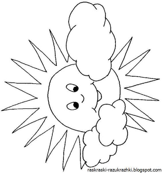 Солнце трафарет для детей