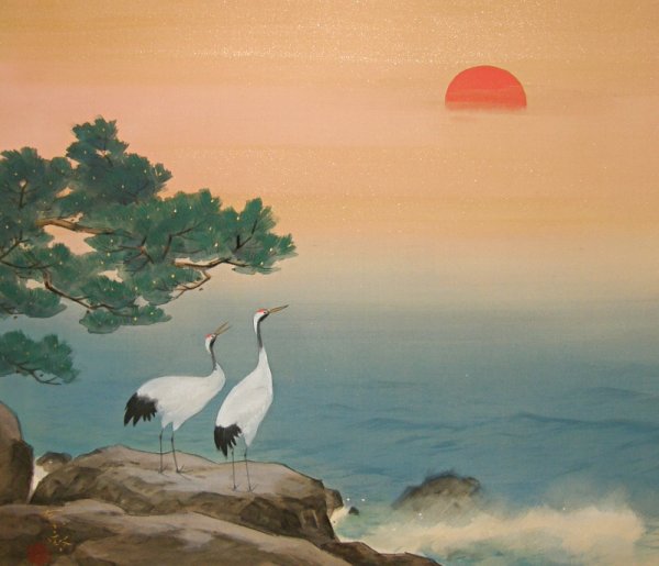 Аист на закате