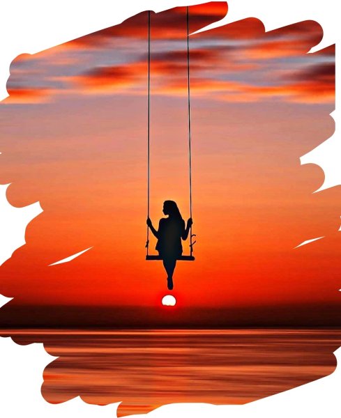 Девочка на качелях