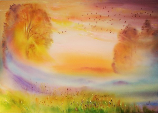 Картины акварелью