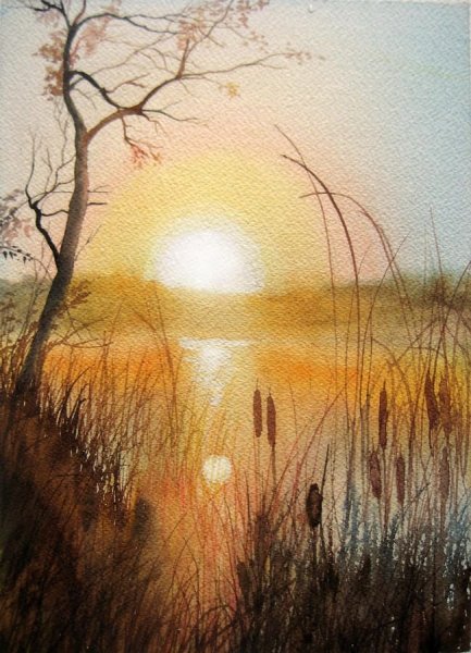 Солнце живопись