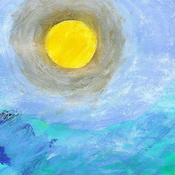 Восход акварелью