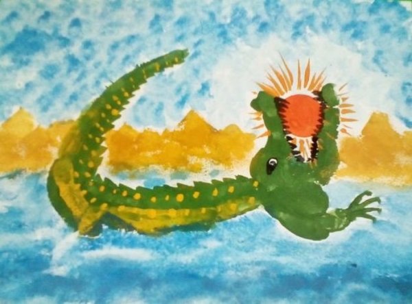 Рисунок к сказке Чуковского краденое солнце