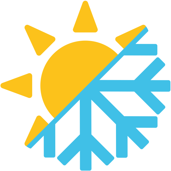 Значок солнце Снежинка