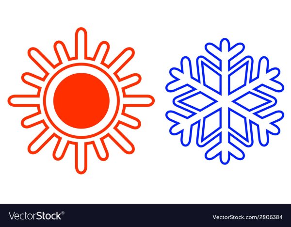 Значок солнце Снежинка