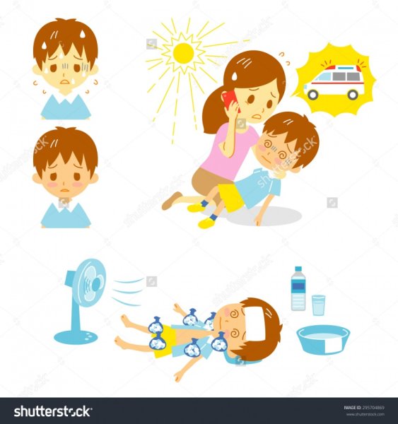 Ребенок перегрелся на солнце