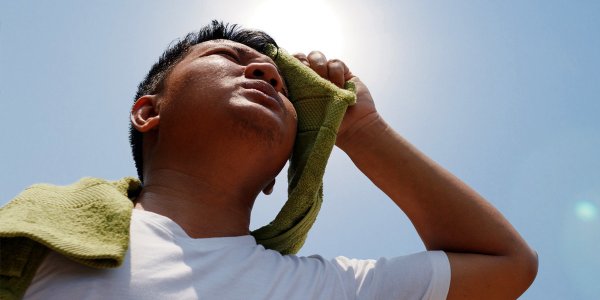 Покраснение кожи тепловой удар