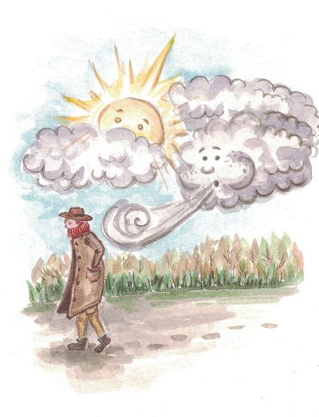 «Ветер и солнце» к. д. Ушинского