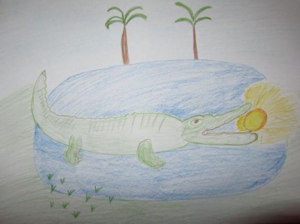 Рисунок к произведению Чуковского краденое солнце