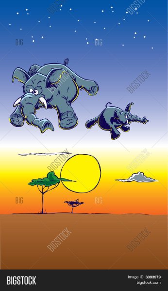 А куда катится солнце Слоненок