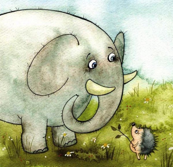 Африканский слон в саванне