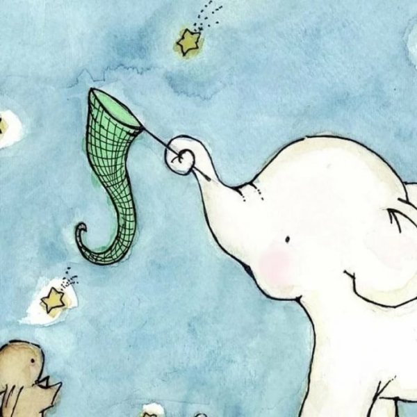 Нарисовать милого слона