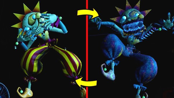 Кошмарный солнце и Луна ФНАФ