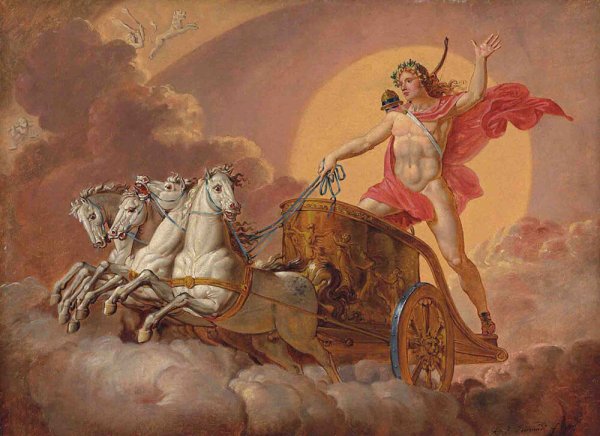 Гелиос Бог древней Греции