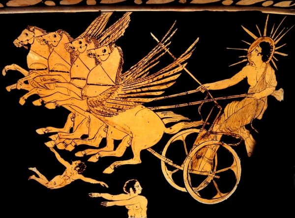 Гелиос Бог древней Греции