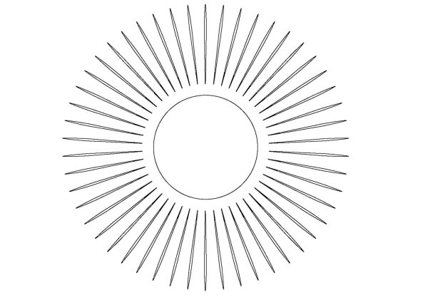 Солнце нарисованное