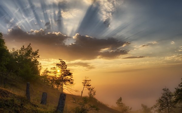 Солнце среди туч