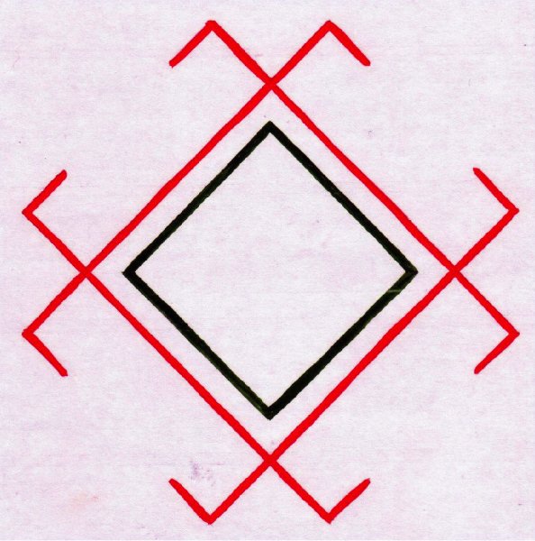 Чувашский орнамент линейный