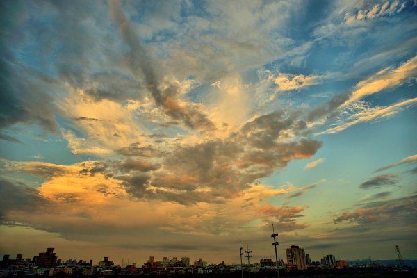 Облака закат