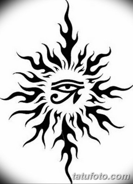 Солнцеворот тату эскиз