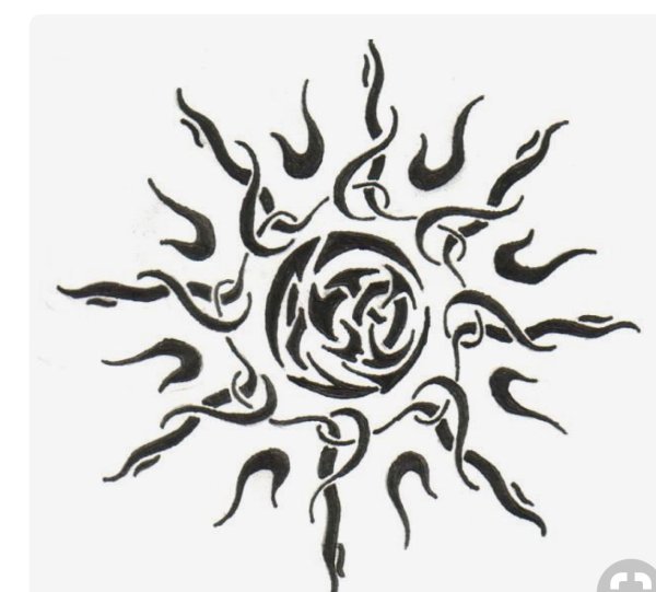Тату в виде солнца эскизы